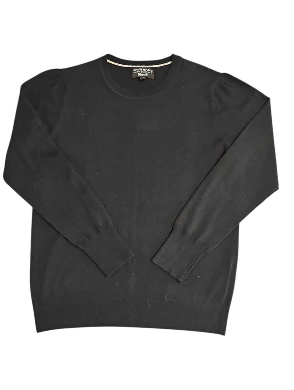 Banana Republic Filpucci Women's Black Crewneck Pullover Sweater Black Size XL